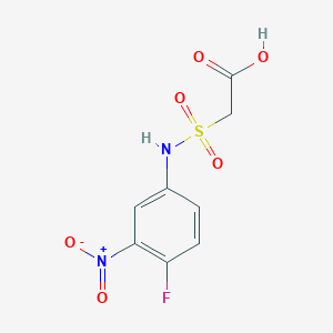 2-[(4-Fluoro-3-nitrophenyl)sulfamoyl]acetic acid
