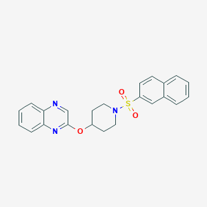 2-((1-(Naphthalen-2-ylsulfonyl)piperidin-4-yl)oxy)quinoxaline