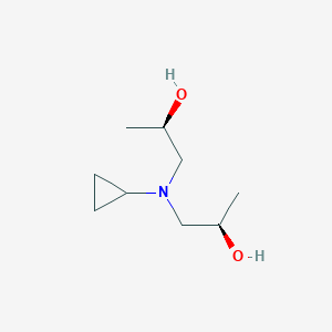 molecular formula C9H19NO2 B2388134 (2R)-1-{cyclopropyl[(2R)-2-hydroxypropyl]amino}propan-2-ol CAS No. 2309431-86-3