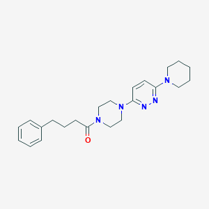 molecular formula C23H31N5O B2388321 4-phenyl-1-{4-[6-(piperidin-1-yl)pyridazin-3-yl]piperazin-1-yl}butan-1-one CAS No. 898406-34-3