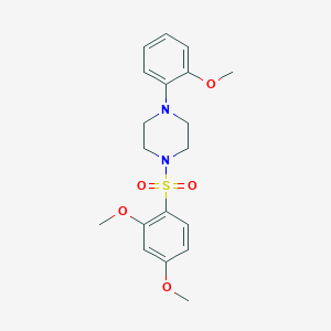 molecular formula C19H24N2O5S B238842 1-[(2,4-Dimethoxyphenyl)sulfonyl]-4-(2-methoxyphenyl)piperazine 