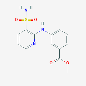 molecular formula C13H13N3O4S B2388422 methyl 3-[(3-sulfamoylpyridin-2-yl)amino]benzoate CAS No. 1340953-18-5