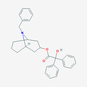 molecular formula C29H31NO3 B238850 (9-Benzyl-9-azabicyclo[3.3.1]nonan-3-yl) 2-hydroxy-2,2-diphenylacetate CAS No. 1927-15-7