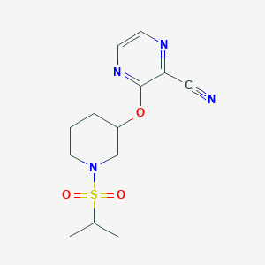 3-((1-(Isopropylsulfonyl)piperidin-3-yl)oxy)pyrazine-2-carbonitrile