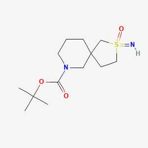 Tert-butyl 2-imino-2-oxo-2lambda6-thia-9-azaspiro[4.5]decane-9-carboxylate