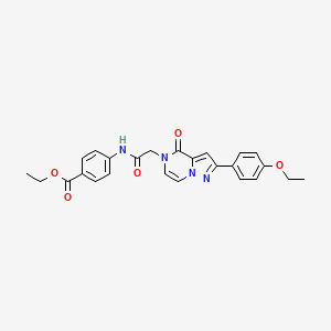 ethyl 4-({[2-(4-ethoxyphenyl)-4-oxopyrazolo[1,5-a]pyrazin-5(4H)-yl]acetyl}amino)benzoate