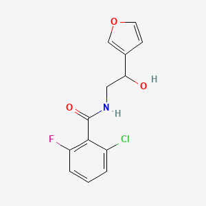 2-chloro-6-fluoro-N-(2-(furan-3-yl)-2-hydroxyethyl)benzamide