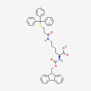 L-Lysine, N2-[(9H-fluoren-9-ylmethoxy)carbonyl]-N6-[1-oxo-3-[(triphenylmethyl)thio]propyl]-