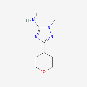 1-methyl-3-(oxan-4-yl)-1H-1,2,4-triazol-5-amine