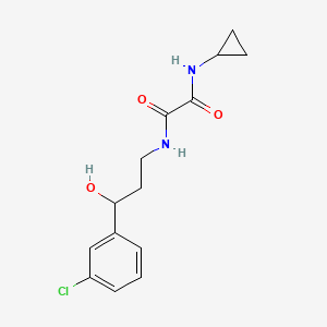 N1-(3-(3-chlorophenyl)-3-hydroxypropyl)-N2-cyclopropyloxalamide