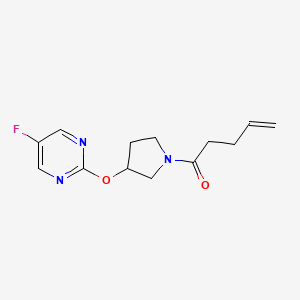 1-(3-((5-Fluoropyrimidin-2-yl)oxy)pyrrolidin-1-yl)pent-4-en-1-one