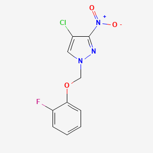 1-[(4-Chloro-3-nitropyrazolyl)methoxy]-2-fluorobenzene