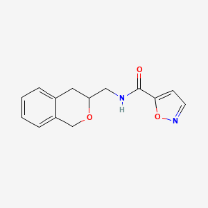 N-(isochroman-3-ylmethyl)isoxazole-5-carboxamide