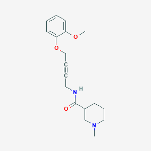 N-(4-(2-methoxyphenoxy)but-2-yn-1-yl)-1-methylpiperidine-3-carboxamide