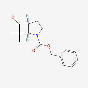 molecular formula C16H19NO3 B2388575 Benzyl (1S,5R)-7,7-dimethyl-6-oxo-2-azabicyclo[3.2.0]heptane-2-carboxylate CAS No. 2402789-49-3