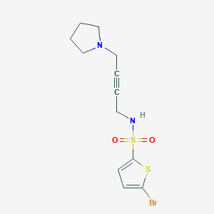 5-bromo-N-(4-(pyrrolidin-1-yl)but-2-yn-1-yl)thiophene-2-sulfonamide