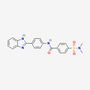 N-(4-(1H-benzo[d]imidazol-2-yl)phenyl)-4-(N,N-dimethylsulfamoyl)benzamide