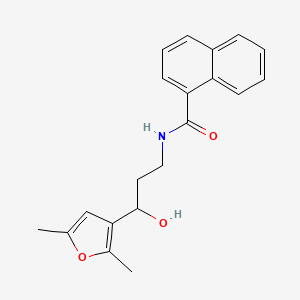 N-(3-(2,5-dimethylfuran-3-yl)-3-hydroxypropyl)-1-naphthamide
