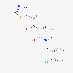 1-(2-chlorobenzyl)-N-(5-methyl-1,3,4-thiadiazol-2-yl)-2-oxo-1,2-dihydropyridine-3-carboxamide
