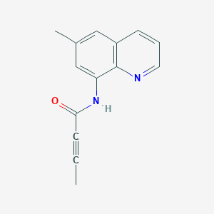 molecular formula C14H12N2O B2388590 N-(6-Methylquinolin-8-yl)but-2-ynamide CAS No. 2249072-76-0