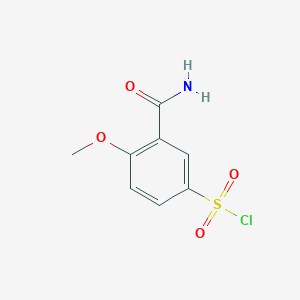 3-Carbamoyl-4-methoxybenzenesulfonyl chloride