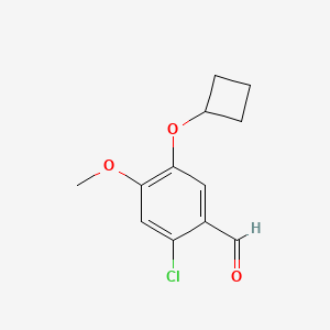 2-Chloro-5-cyclobutyloxy-4-methoxybenzaldehyde