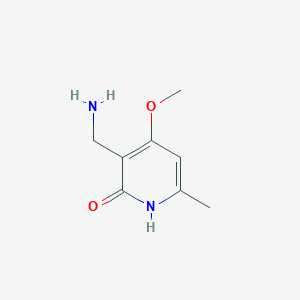 3-(Aminomethyl)-4-methoxy-6-methylpyridin-2-ol