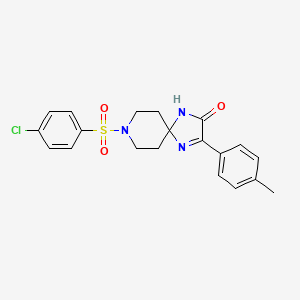 8-((4-Chlorophenyl)sulfonyl)-3-(p-tolyl)-1,4,8-triazaspiro[4.5]dec-3-en-2-one