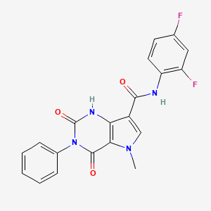 N-(2,4-difluorophenyl)-5-methyl-2,4-dioxo-3-phenyl-2,3,4,5-tetrahydro-1H-pyrrolo[3,2-d]pyrimidine-7-carboxamide