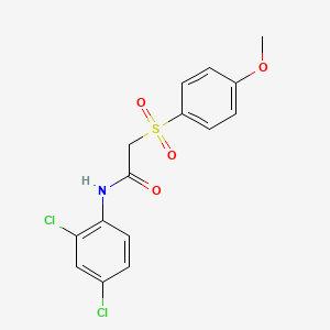 N-(2,4-dichlorophenyl)-2-[(4-methoxyphenyl)sulfonyl]acetamide