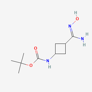 B2388617 tert-Butyl (3-(N-hydroxycarbamimidoyl)cyclobutyl)carbamate CAS No. 2230789-56-5