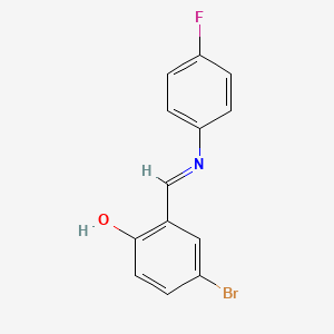 4-bromo-2-{(E)-[(4-fluorophenyl)imino]methyl}phenol