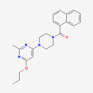 (4-(2-Methyl-6-propoxypyrimidin-4-yl)piperazin-1-yl)(naphthalen-1-yl)methanone