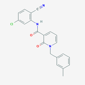 N-(5-chloro-2-cyanophenyl)-1-(3-methylbenzyl)-2-oxo-1,2-dihydropyridine-3-carboxamide