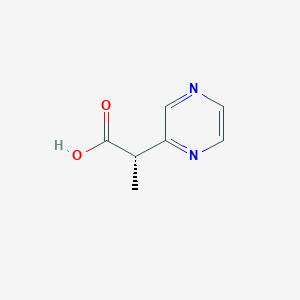 (2S)-2-Pyrazin-2-ylpropanoic acid