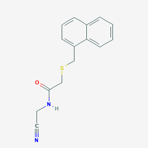 N-(cyanomethyl)-2-{[(naphthalen-1-yl)methyl]sulfanyl}acetamide