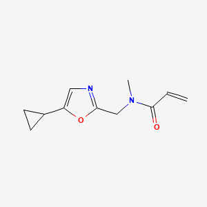 N-[(5-cyclopropyl-1,3-oxazol-2-yl)methyl]-N-methylprop-2-enamide
