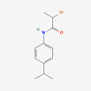 molecular formula C12H16BrNO B2388663 2-Bromo-N-(4-isopropylphenyl)propanamide CAS No. 1211500-21-8