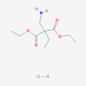 Diethyl 2-(aminomethyl)-2-ethylpropanedioate;hydrochloride