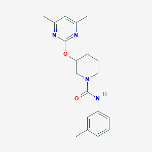 3-((4,6-dimethylpyrimidin-2-yl)oxy)-N-(m-tolyl)piperidine-1-carboxamide
