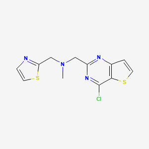 1-(4-Chlorothieno[3,2-d]pyrimidin-2-yl)-N-methyl-N-(1,3-thiazol-2-ylmethyl)methanamine