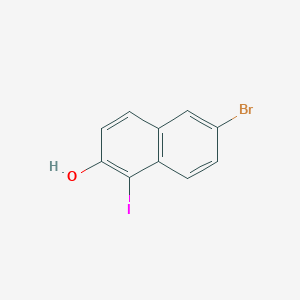 molecular formula C10H6BrIO B2388685 6-bromo-1-iodonaphthalen-2-ol CAS No. 102153-45-7