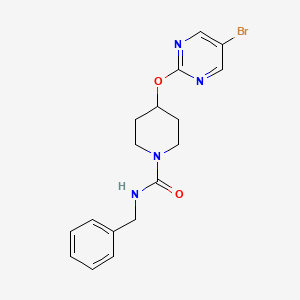 N-Benzyl-4-(5-bromopyrimidin-2-yl)oxypiperidine-1-carboxamide