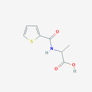 molecular formula C8H9NO3S B2388688 2-(thiophene-2-carbonylamino)propanoic Acid CAS No. 2163783-67-1
