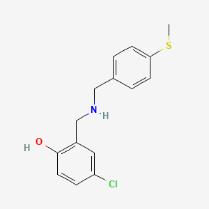 4-Chloro-2-({[4-(methylthio)benzyl]amino}methyl)phenol