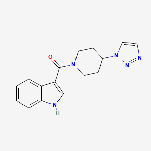 (4-(1H-1,2,3-triazol-1-yl)piperidin-1-yl)(1H-indol-3-yl)methanone