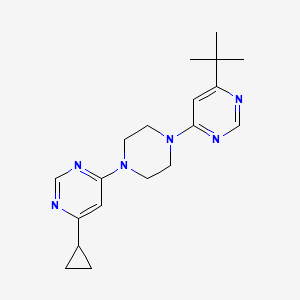 4-Tert-butyl-6-[4-(6-cyclopropylpyrimidin-4-yl)piperazin-1-yl]pyrimidine