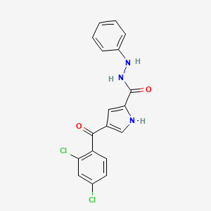 4-(2,4-dichlorobenzoyl)-N'-phenyl-1H-pyrrole-2-carbohydrazide
