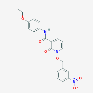 molecular formula C21H19N3O6 B2388714 N-(4-ethoxyphenyl)-1-((3-nitrobenzyl)oxy)-2-oxo-1,2-dihydropyridine-3-carboxamide CAS No. 852364-78-4