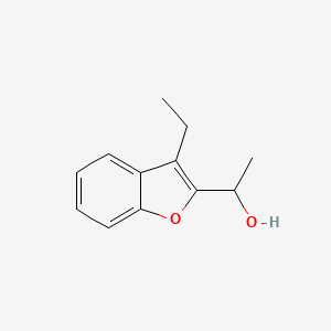 molecular formula C12H14O2 B2388718 1-(3-Ethyl-1-benzofuran-2-yl)ethan-1-ol CAS No. 926272-03-9